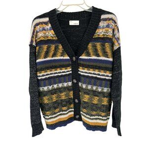 Vintage Knitted Boho Cardigan Jacket Sweater by theKorner